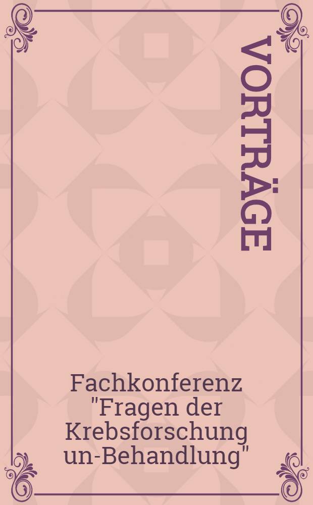 [Vorträge]