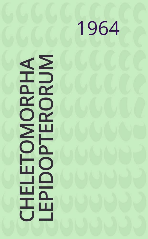 Cheletomorpha lepidopterorum (Shaw, 1794) (=Ch. venustissima) (Acari, Cheyletidae) on Lepidoptera