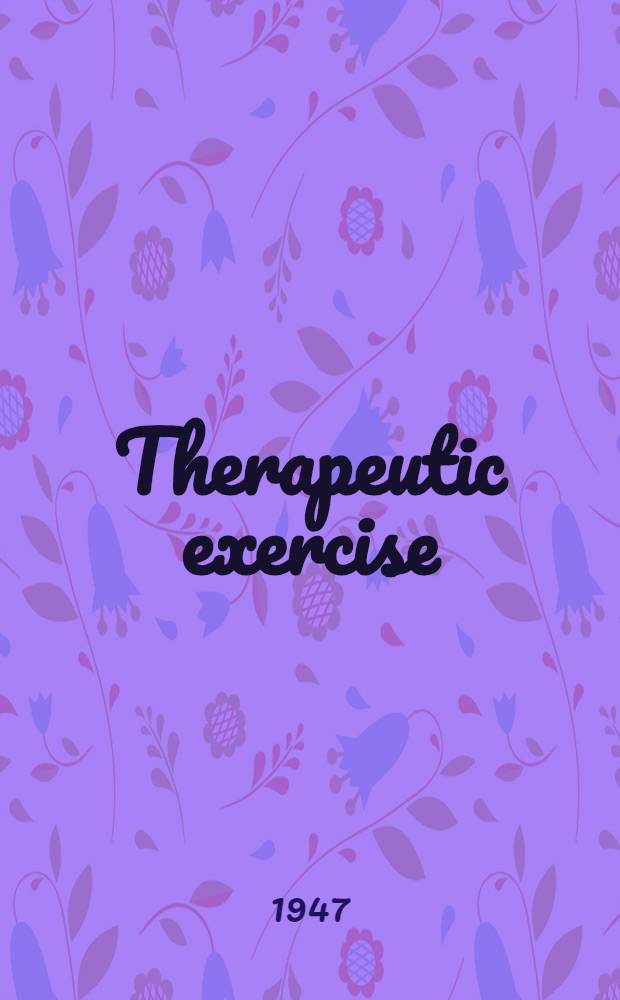 Therapeutic exercise