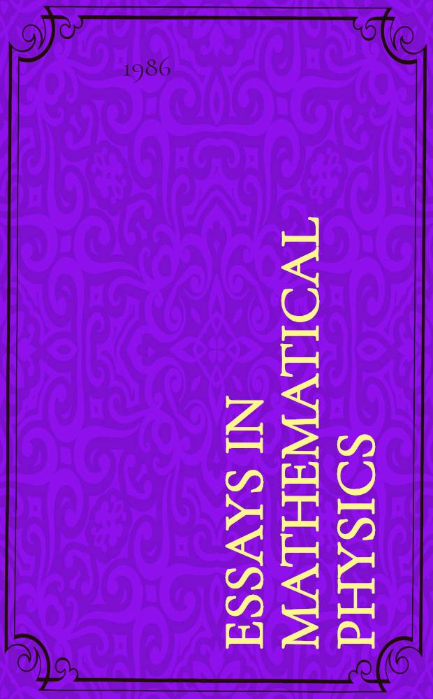 Essays in mathematical physics : In memoriam V. Glaser