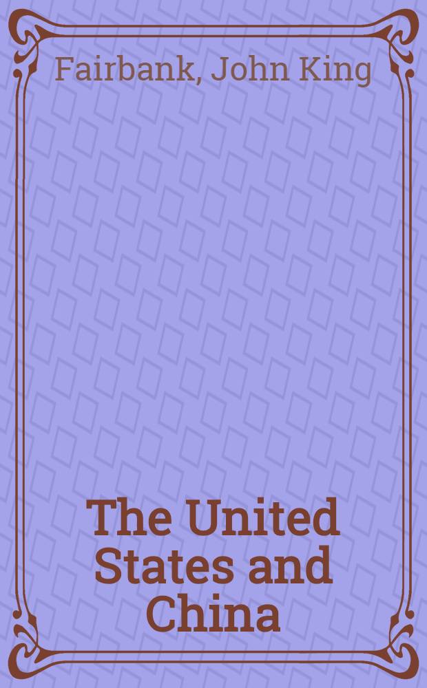 The United States and China