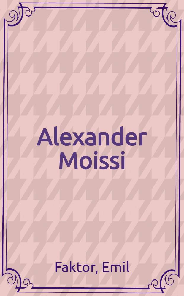 Alexander Moissi