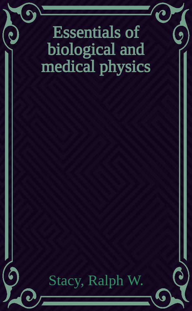 Essentials of biological and medical physics