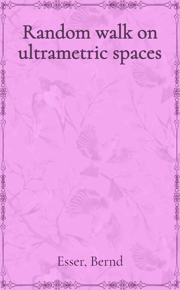 Random walk on ultrametric spaces : A time dependent bond construction