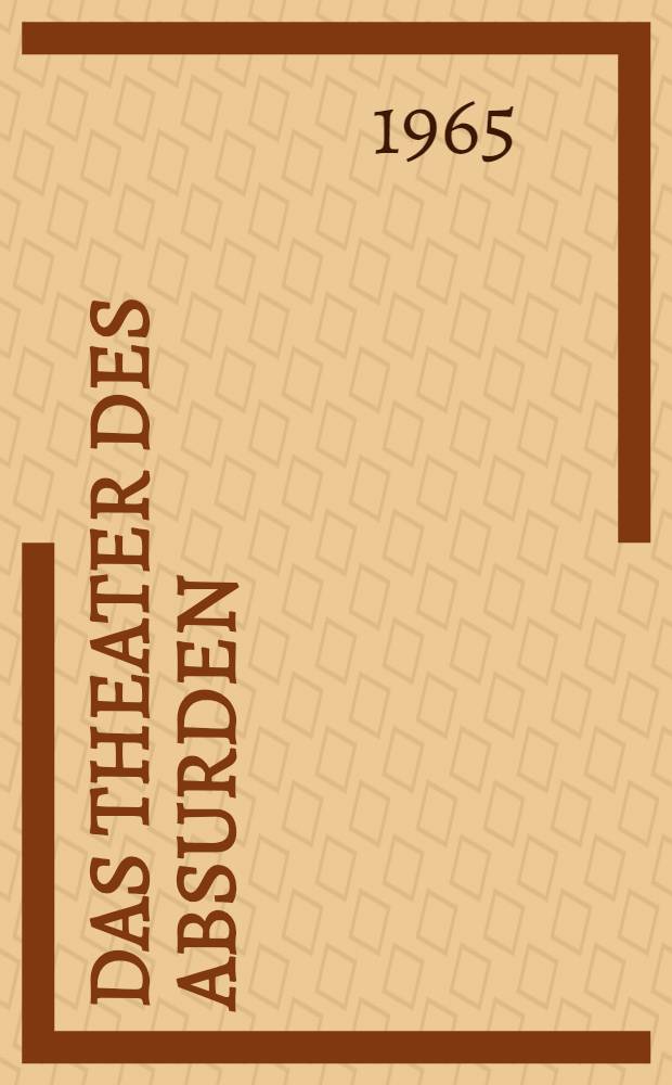 Das Theater des Absurden