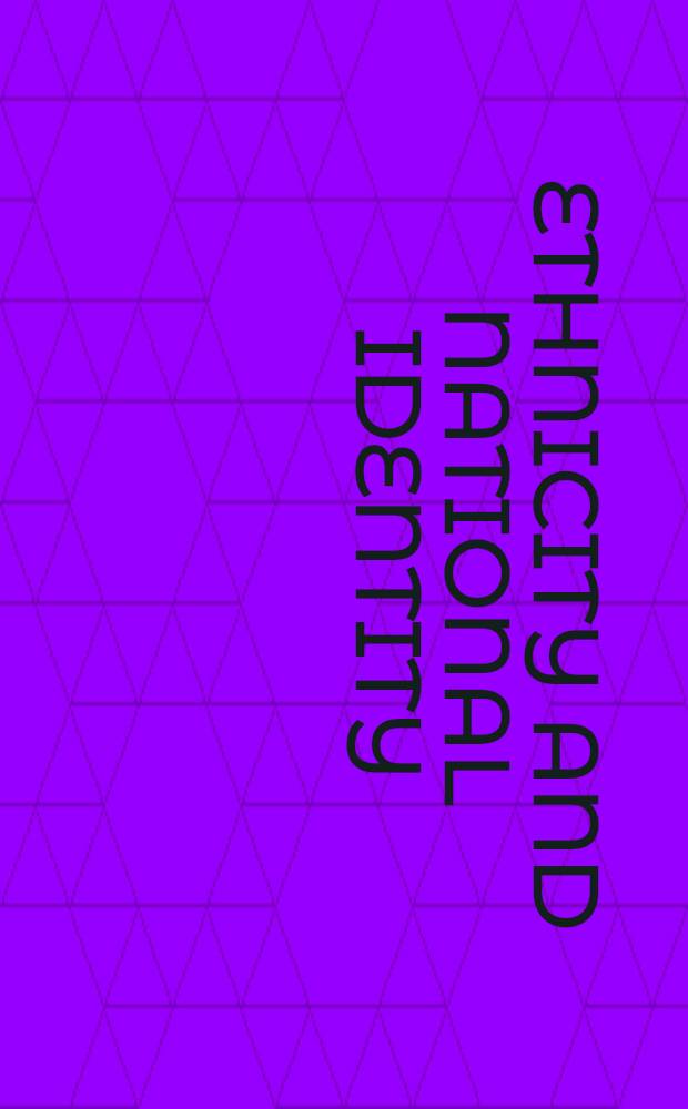 Ethnicity and national identity : Demographic a. socioecon. characteristics of persons with Ukr. mother tongue in the US
