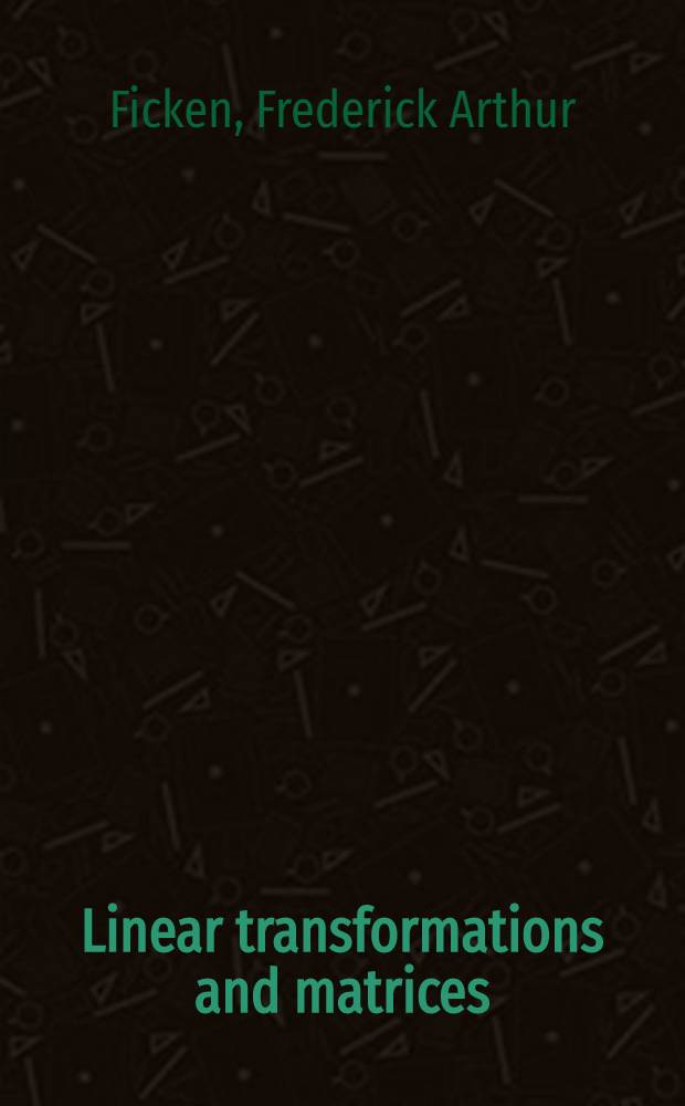 Linear transformations and matrices