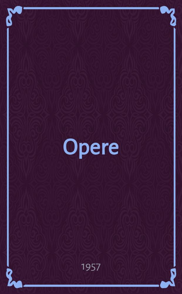 Opere