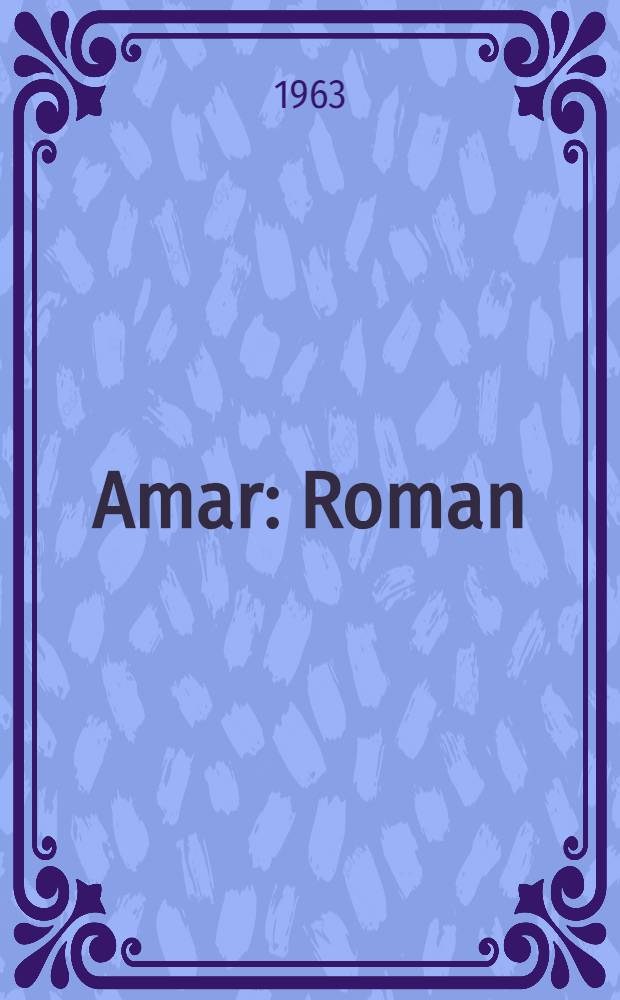 Amar : Roman