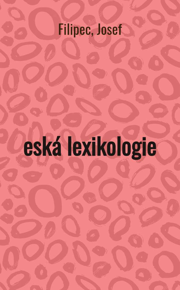Česká lexikologie