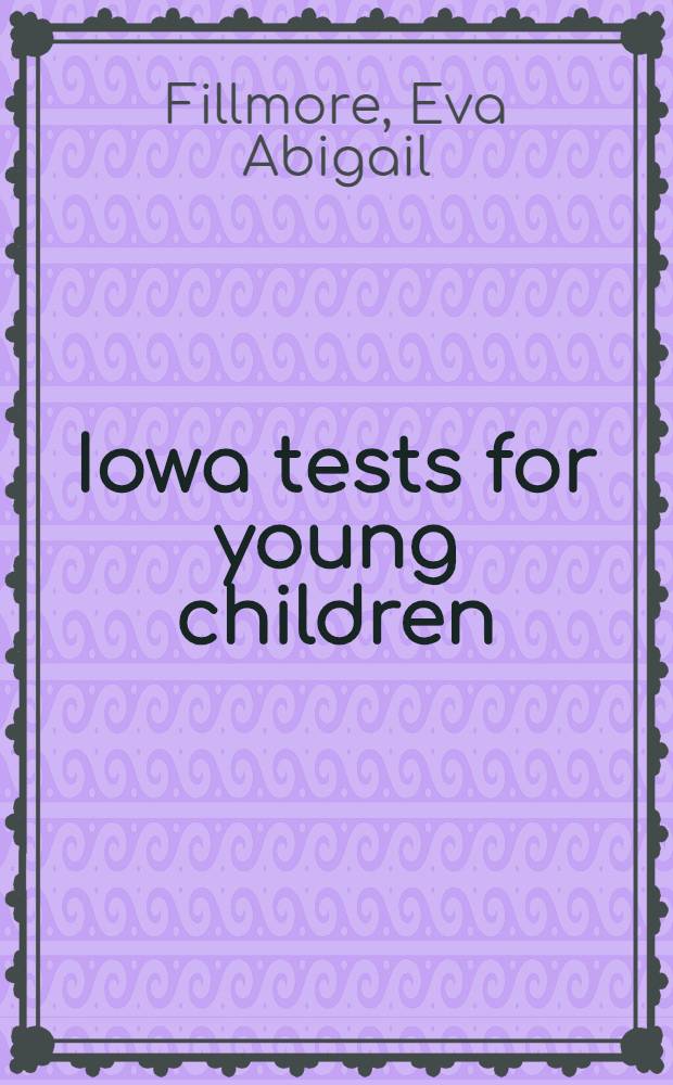 Iowa tests for young children