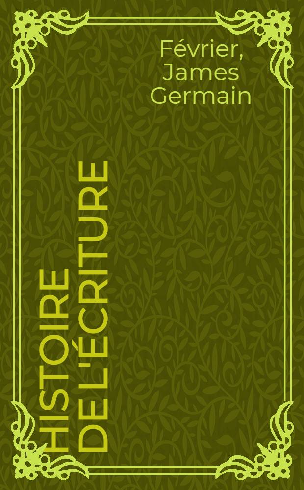 Histoire de l'écriture