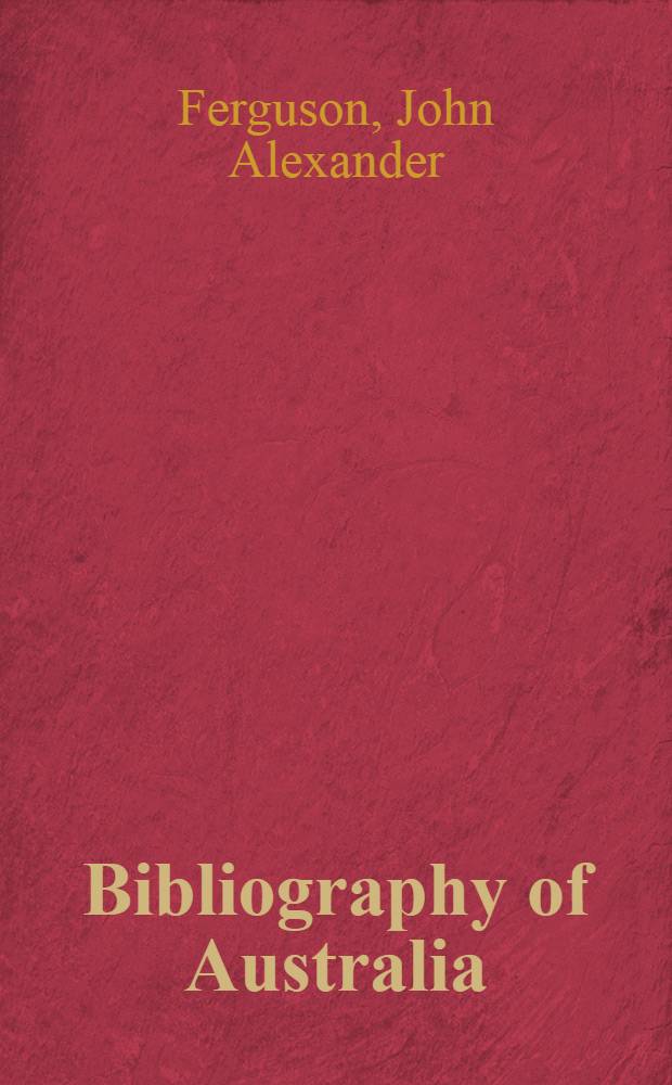 Bibliography of Australia