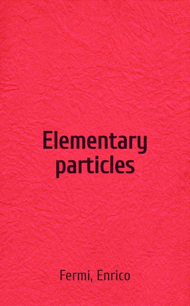 Elementary particles