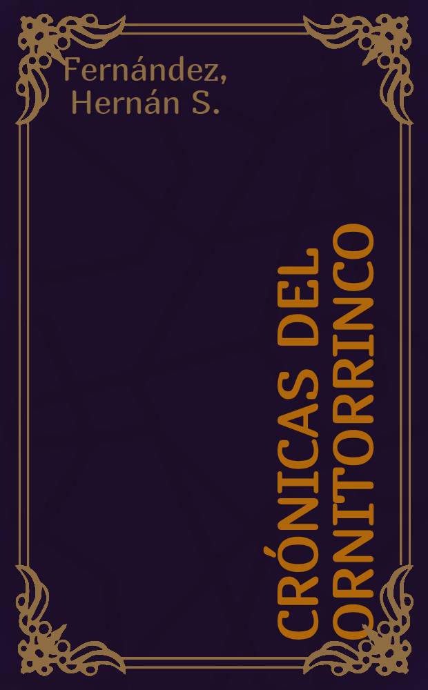 Crónicas del ornitorrinco