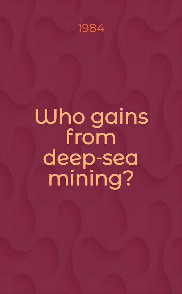 Who gains from deep-sea mining? : An inefficient public good supplied by an inefficient organization