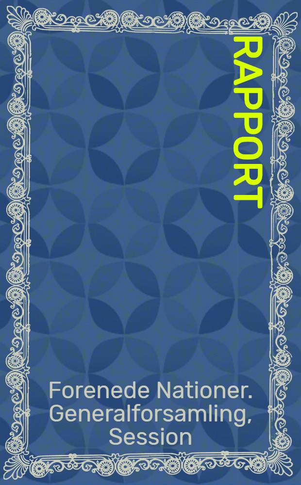 [Rapport