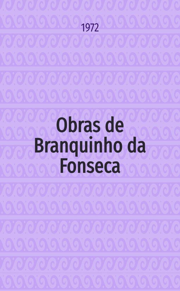 Obras de Branquinho da Fonseca