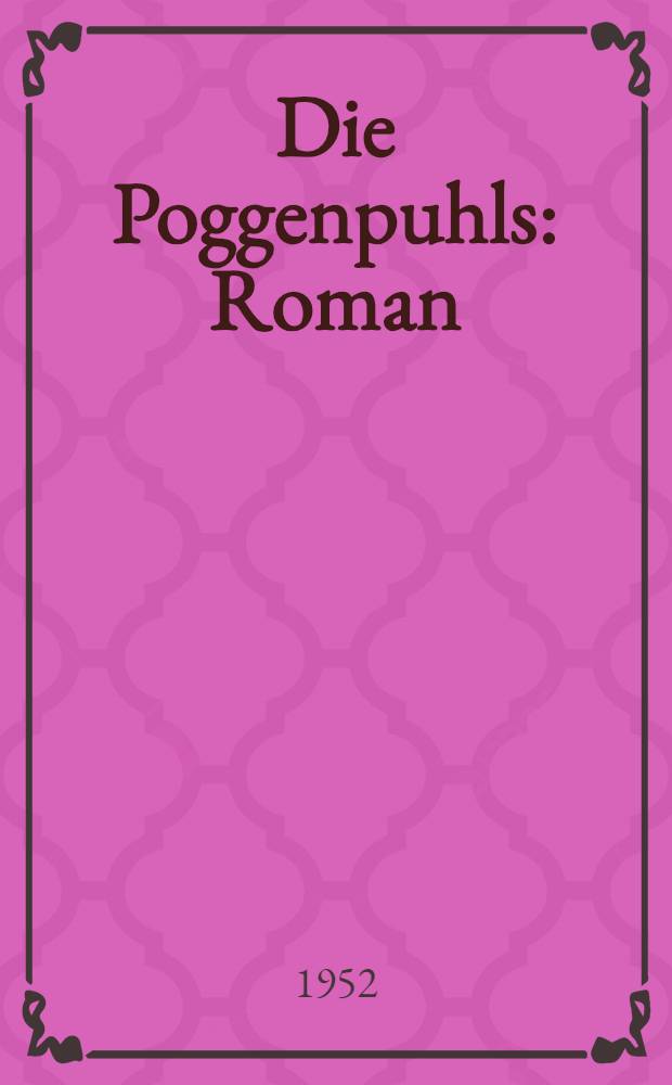 Die Poggenpuhls : Roman