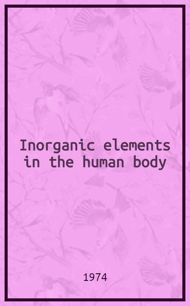 Inorganic elements in the human body : Yttrium in the body of different individuals