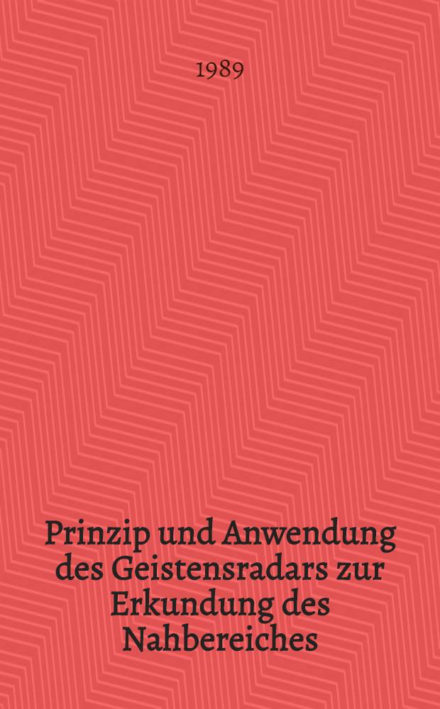Prinzip und Anwendung des Geistensradars zur Erkundung des Nahbereiches
