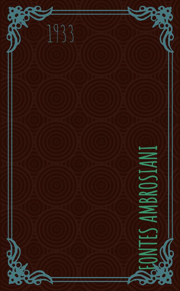 Fontes ambrosiani