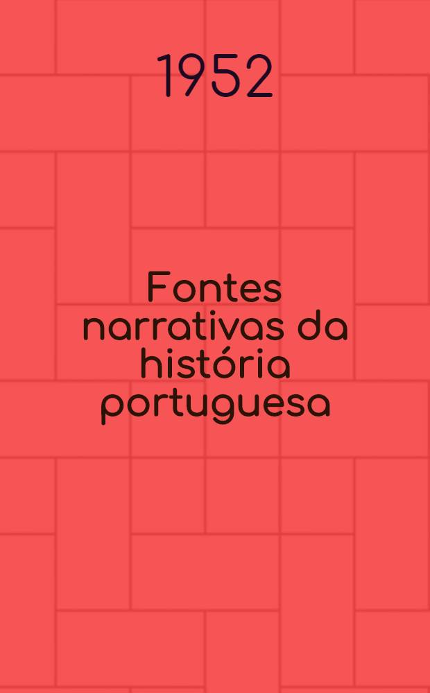 Fontes narrativas da história portuguesa
