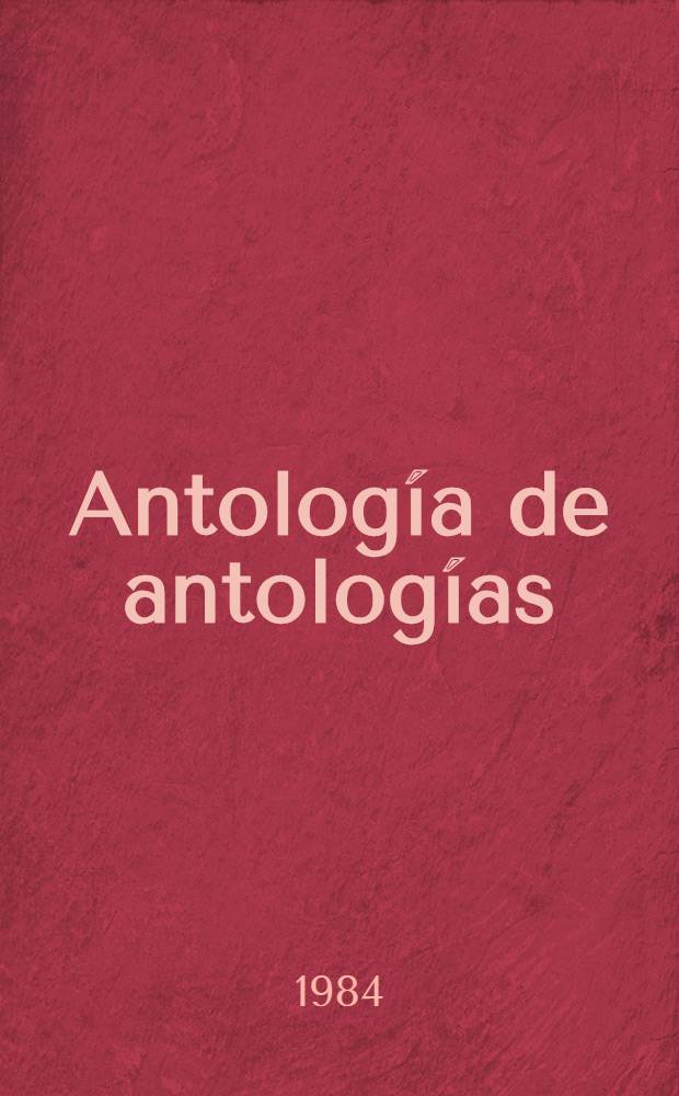Antología de antologías