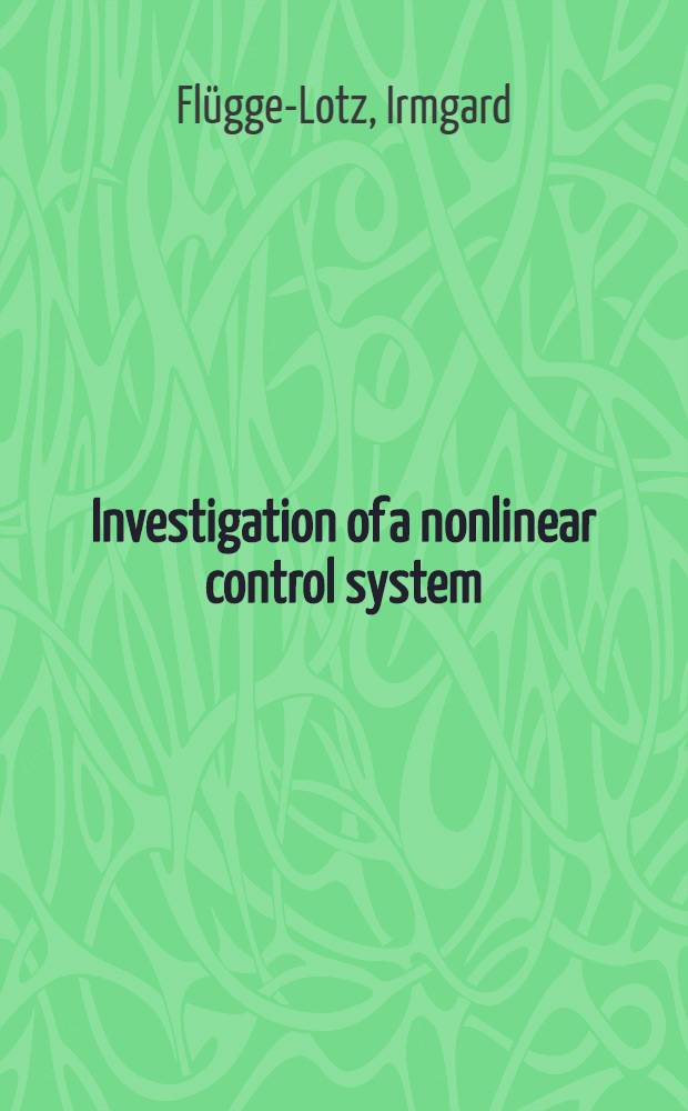 Investigation of a nonlinear control system