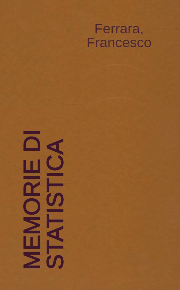 Memorie di statistica