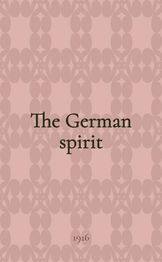 The German spirit