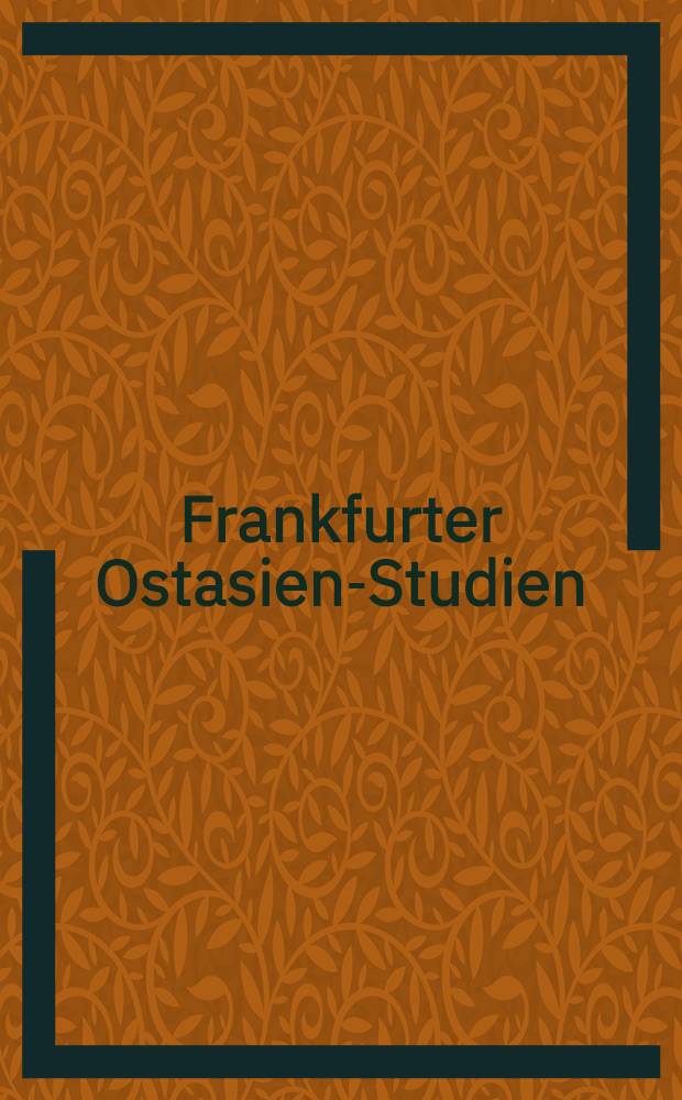 Frankfurter Ostasien-Studien