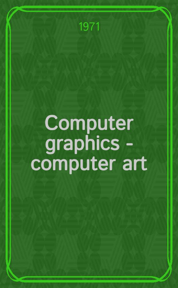 Computer graphics - computer art