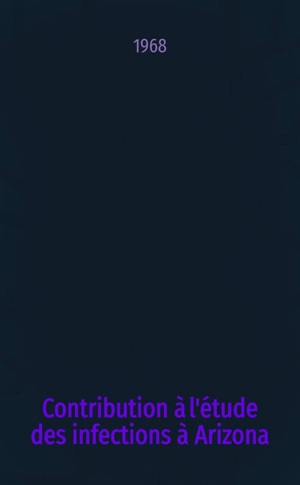 Contribution à l'étude des infections à Arizona : À propos d'une observation : Thèse ..