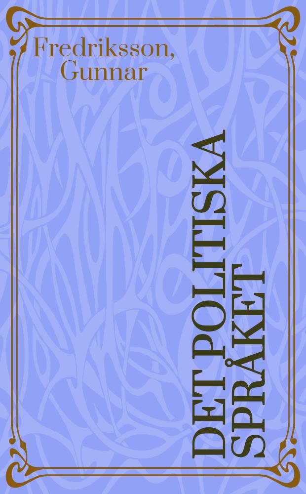 Det politiska språket