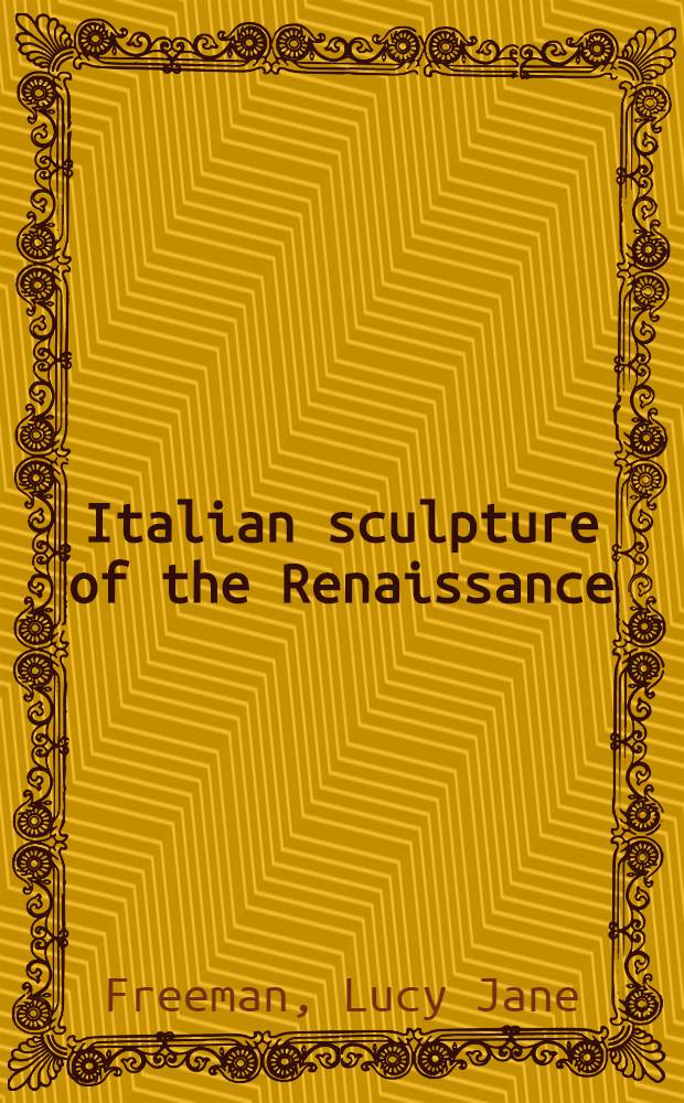 Italian sculpture of the Renaissance