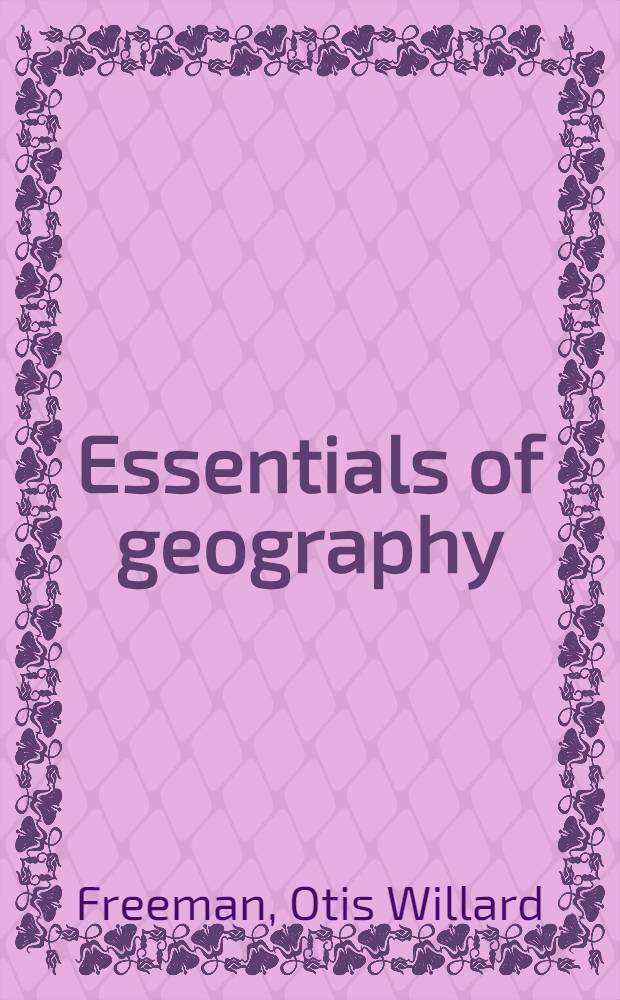 Essentials of geography