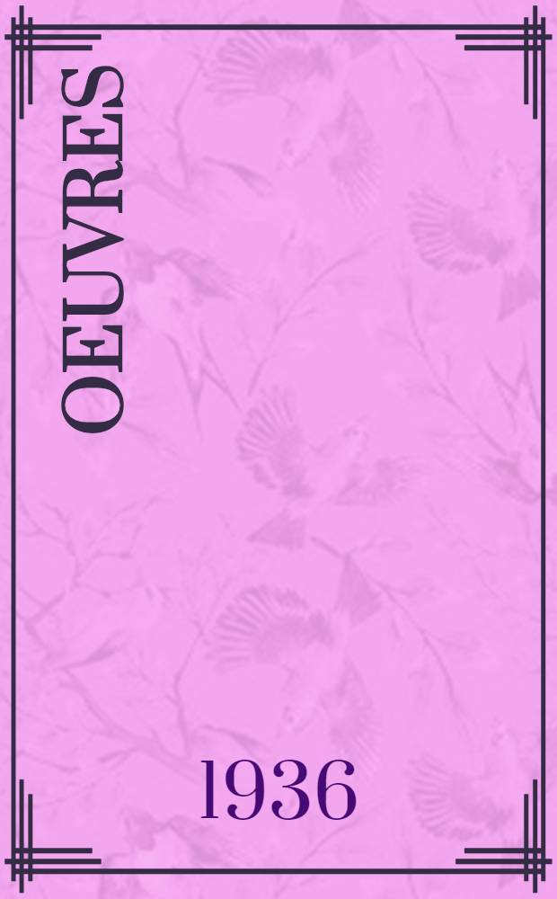 ... Oeuvres
