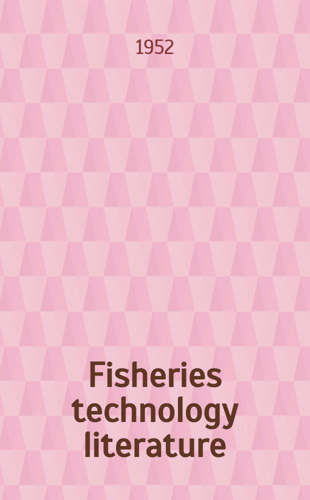 Fisheries technology literature