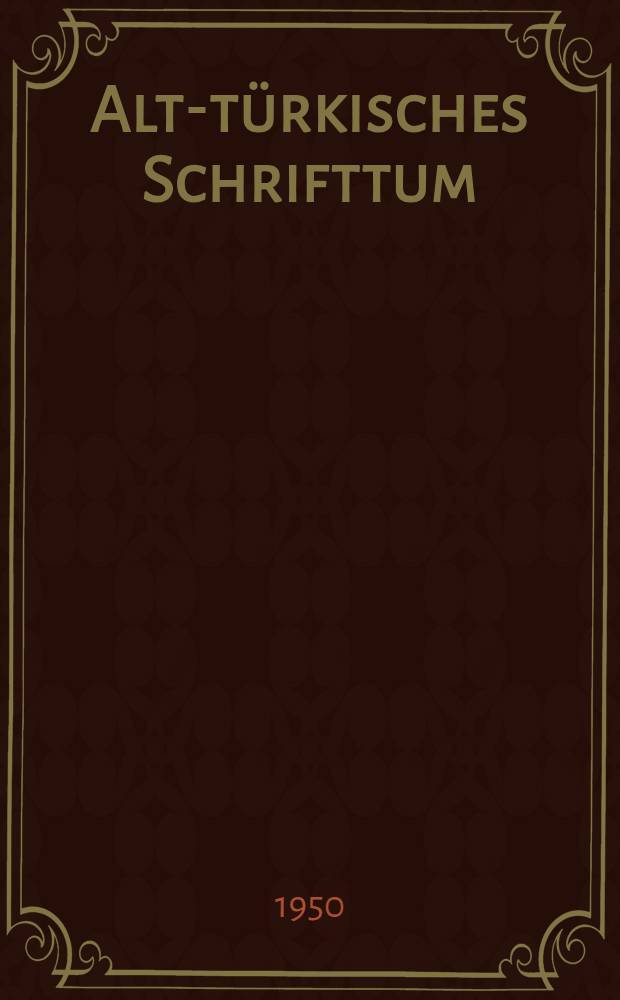 Alt-türkisches Schrifttum