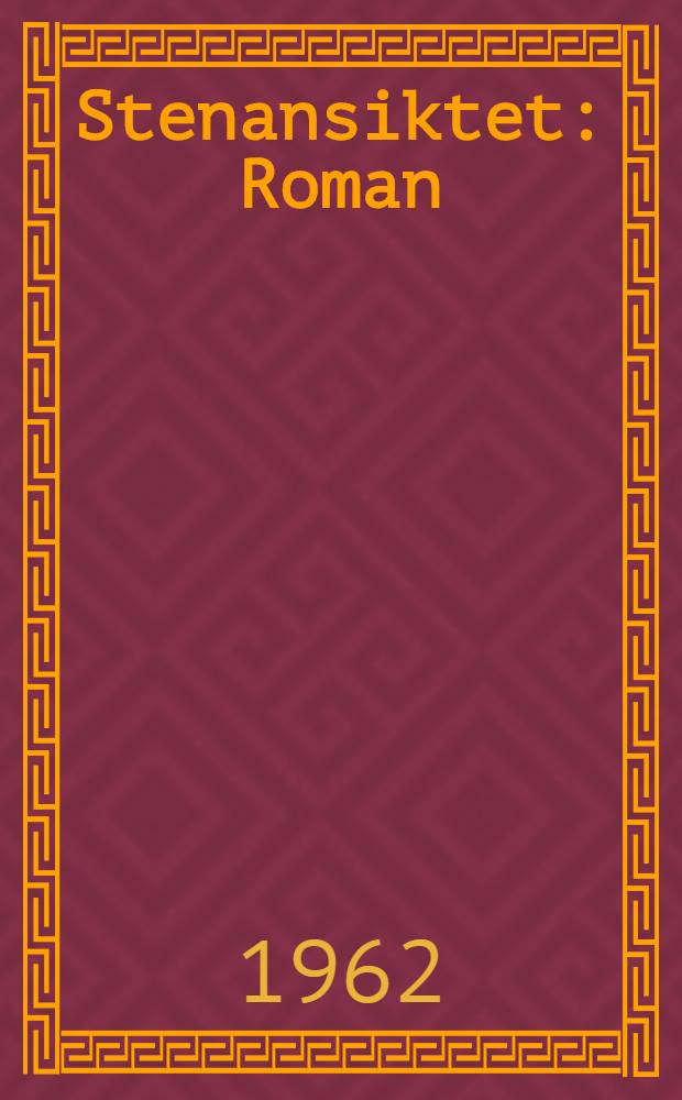 Stenansiktet : Roman