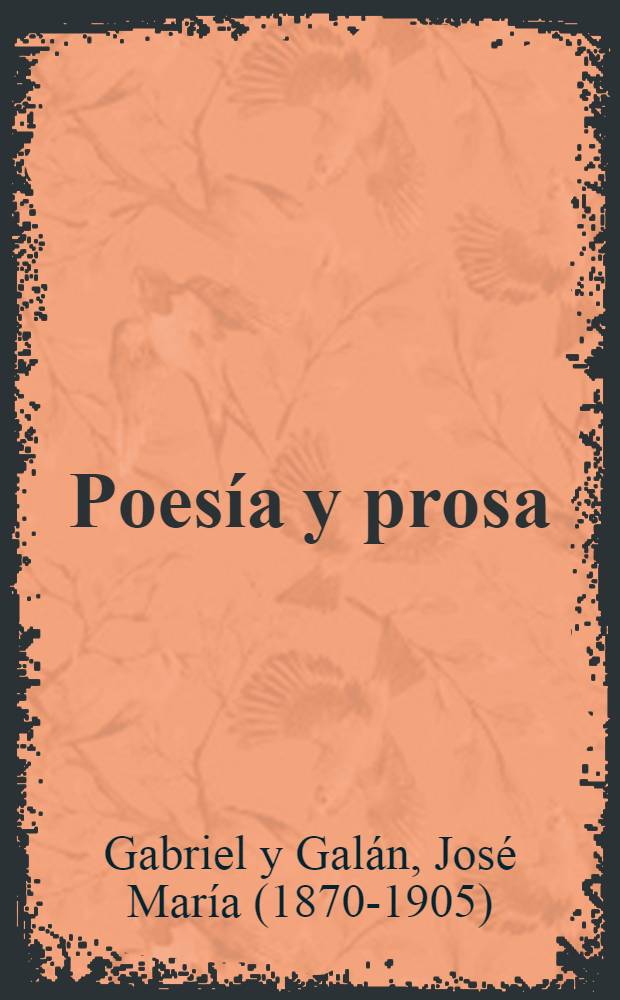 Poesía y prosa