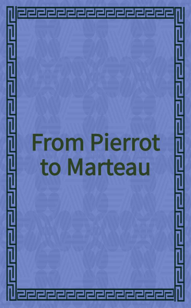 From Pierrot to Marteau : An intern. conf. a. concert celebrating the tenth anniversary of the Arnold Schoenberg inst., Mar. 14-16, 1987