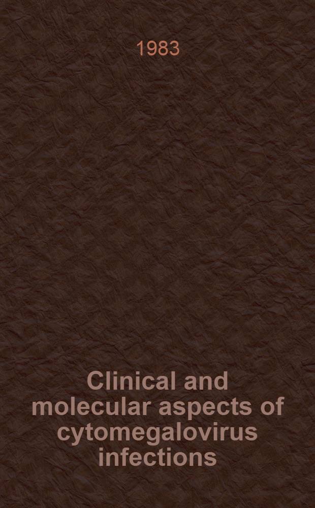 Clinical and molecular aspects of cytomegalovirus infections : Akad. avh