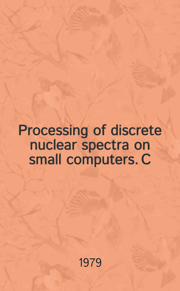 Processing of discrete nuclear spectra on small computers. C : The KAT&Oslash;K-F auxiliary modules