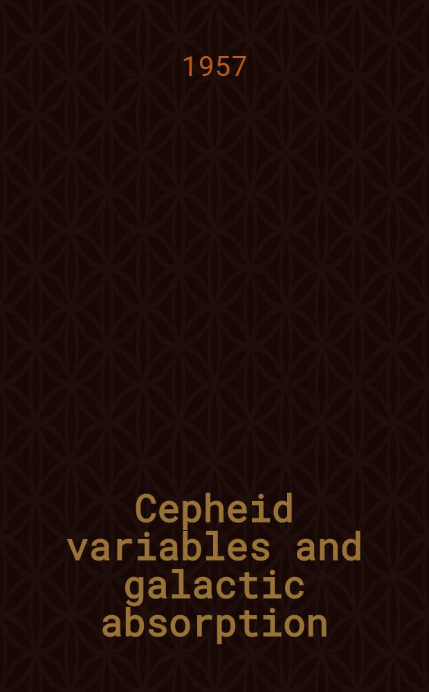 Cepheid variables and galactic absorption