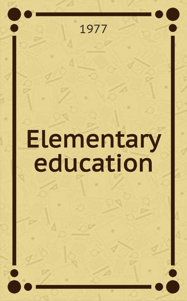 Elementary education