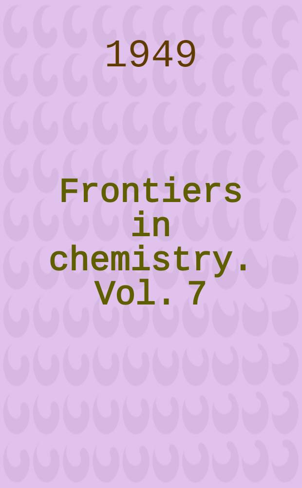 Frontiers in chemistry. Vol. 7 : Recent advances in analytical chemistry