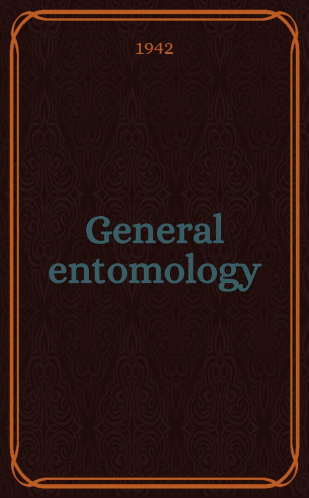General entomology