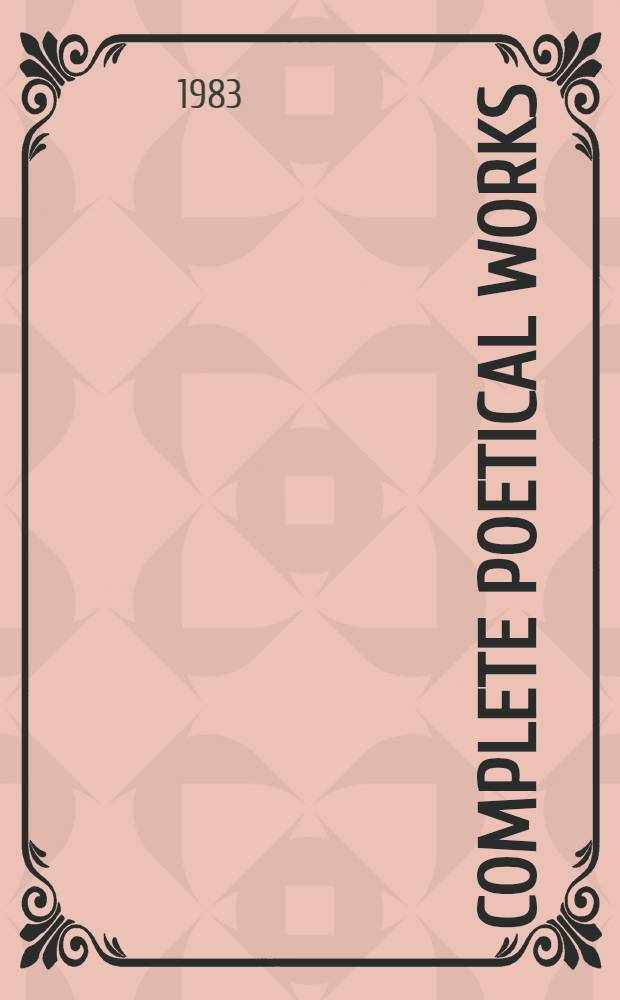 Complete poetical works